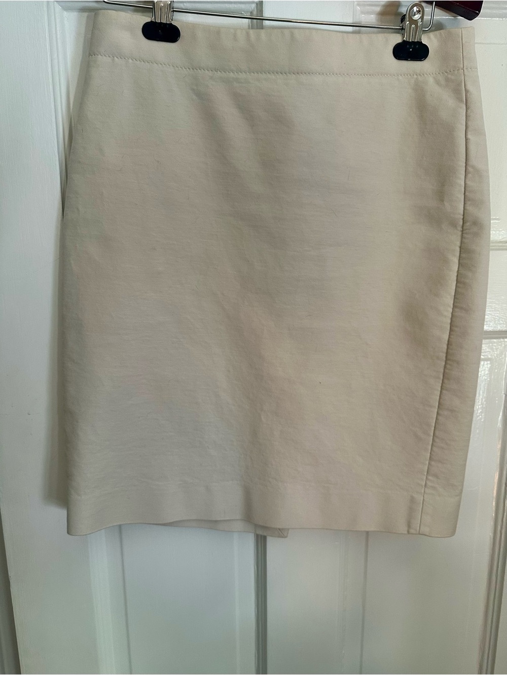 J. Crew Cream Khaki Pencil Skirt